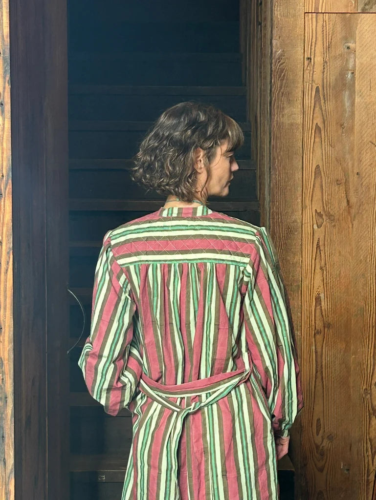 Mandalay Fall Virginia Stripe Shirtdress