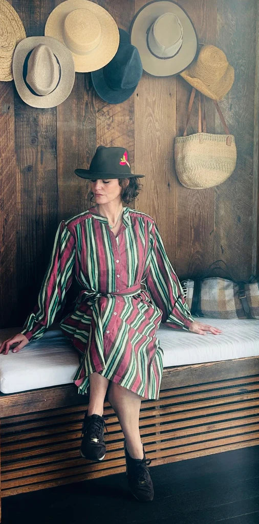 Mandalay Fall Virginia Stripe Shirtdress