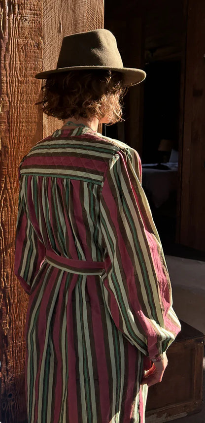 Mandalay Fall Virginia Stripe Shirtdress