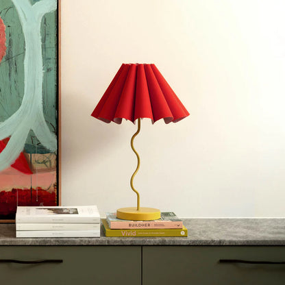 Cora Rouge + Mustard Table Lamp