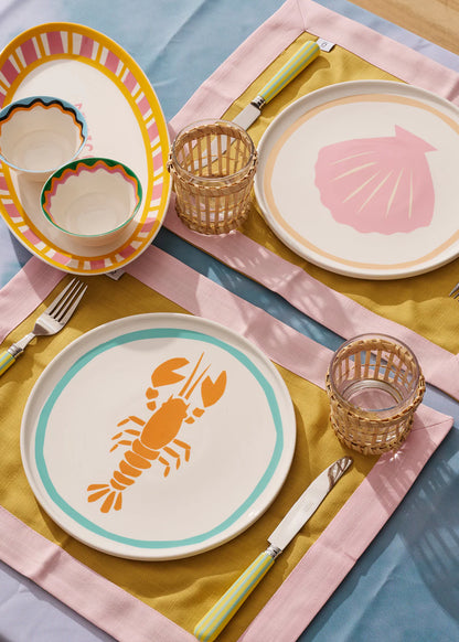 Wicker Glass Set