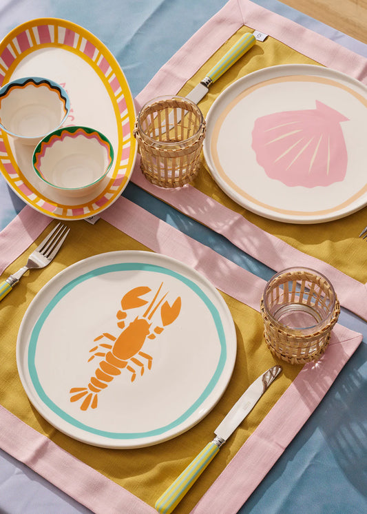 Wicker Glass Set