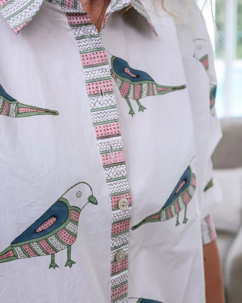 Mandalay Birdy Shirtdress