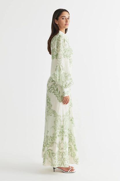 Antipodean Willow Godet Maxi Dress