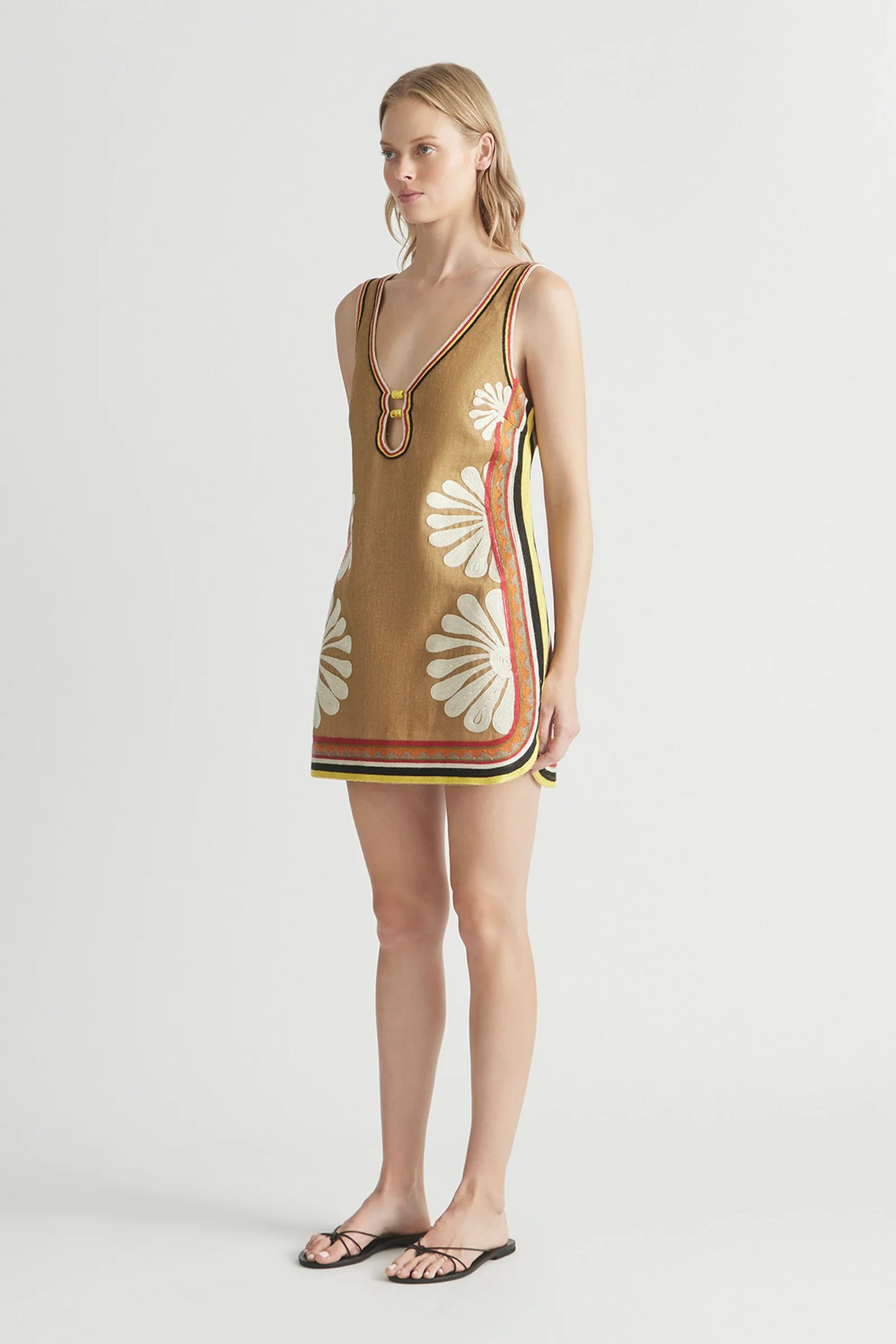 Antipodean Melody V-Neck Mini Dress