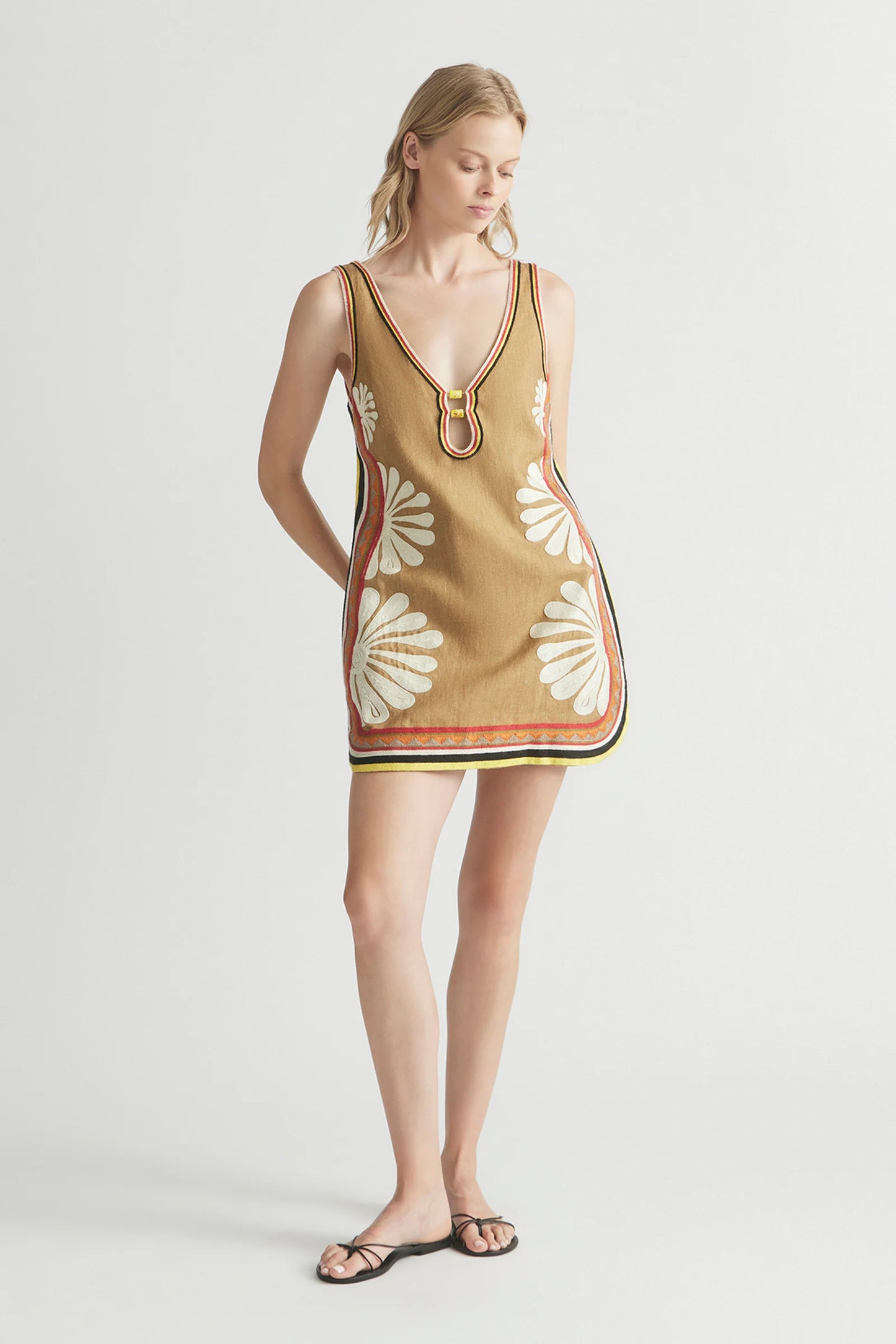 Antipodean Melody V-Neck Mini Dress