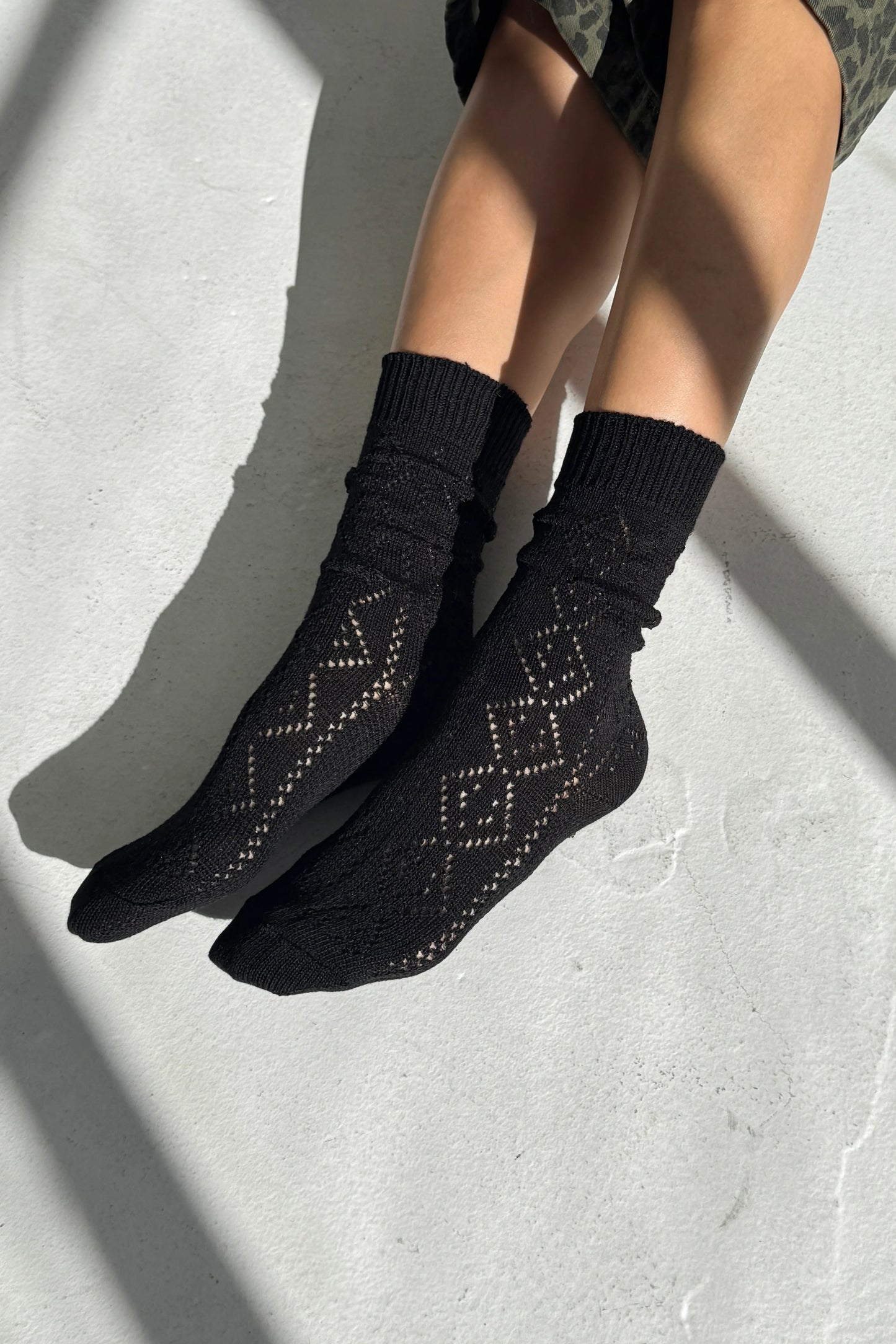 Le Bon Shoppe Modal Eyelet Socks