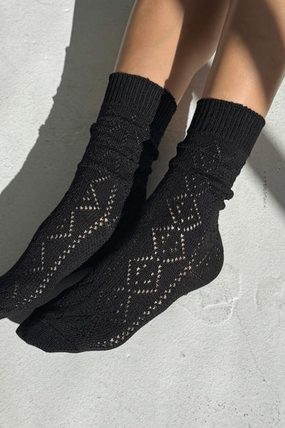 Le Bon Shoppe Modal Eyelet Socks