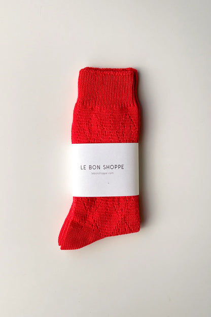 Le Bon Shoppe Modal Eyelet Socks
