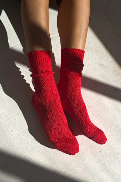 Le Bon Shoppe Modal Eyelet Socks
