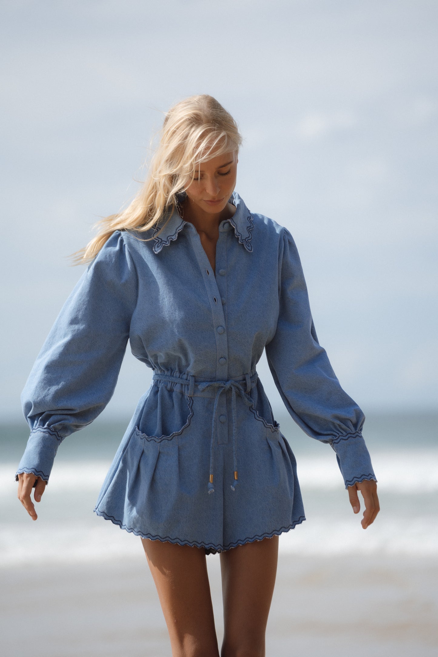 Odet Sail Denim Romper