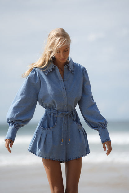 Odet Sail Denim Romper