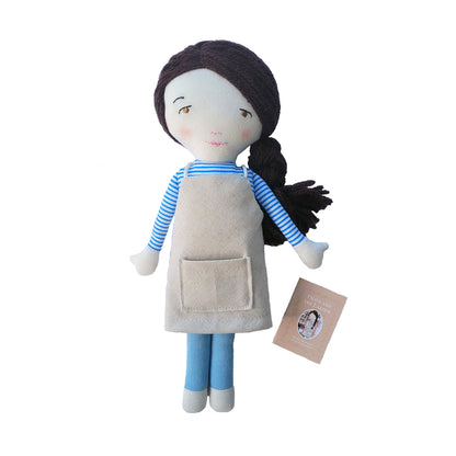 Olive Doll with Miniature Book