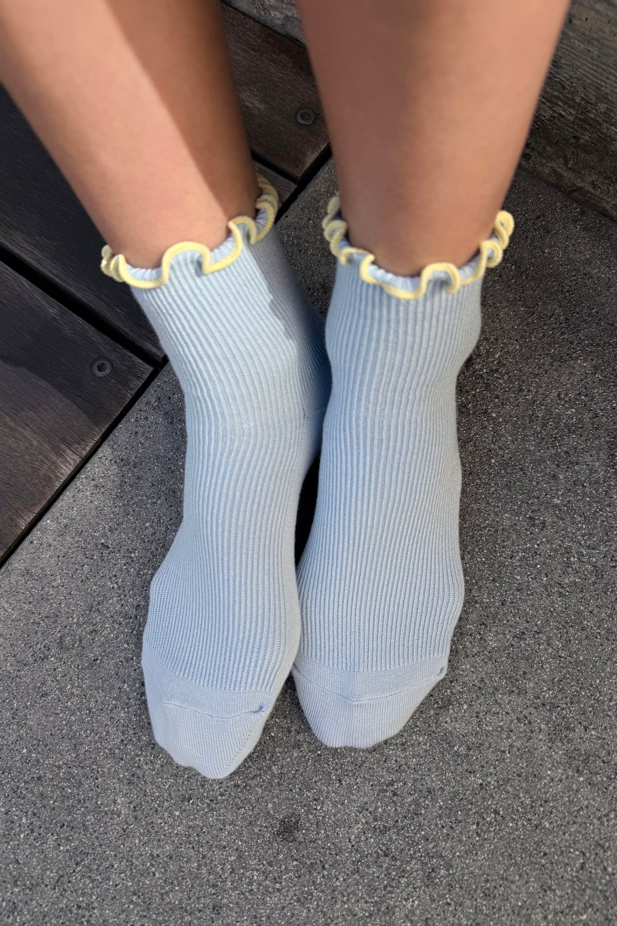 Le Bon Shoppe Ruffle Modal Socks