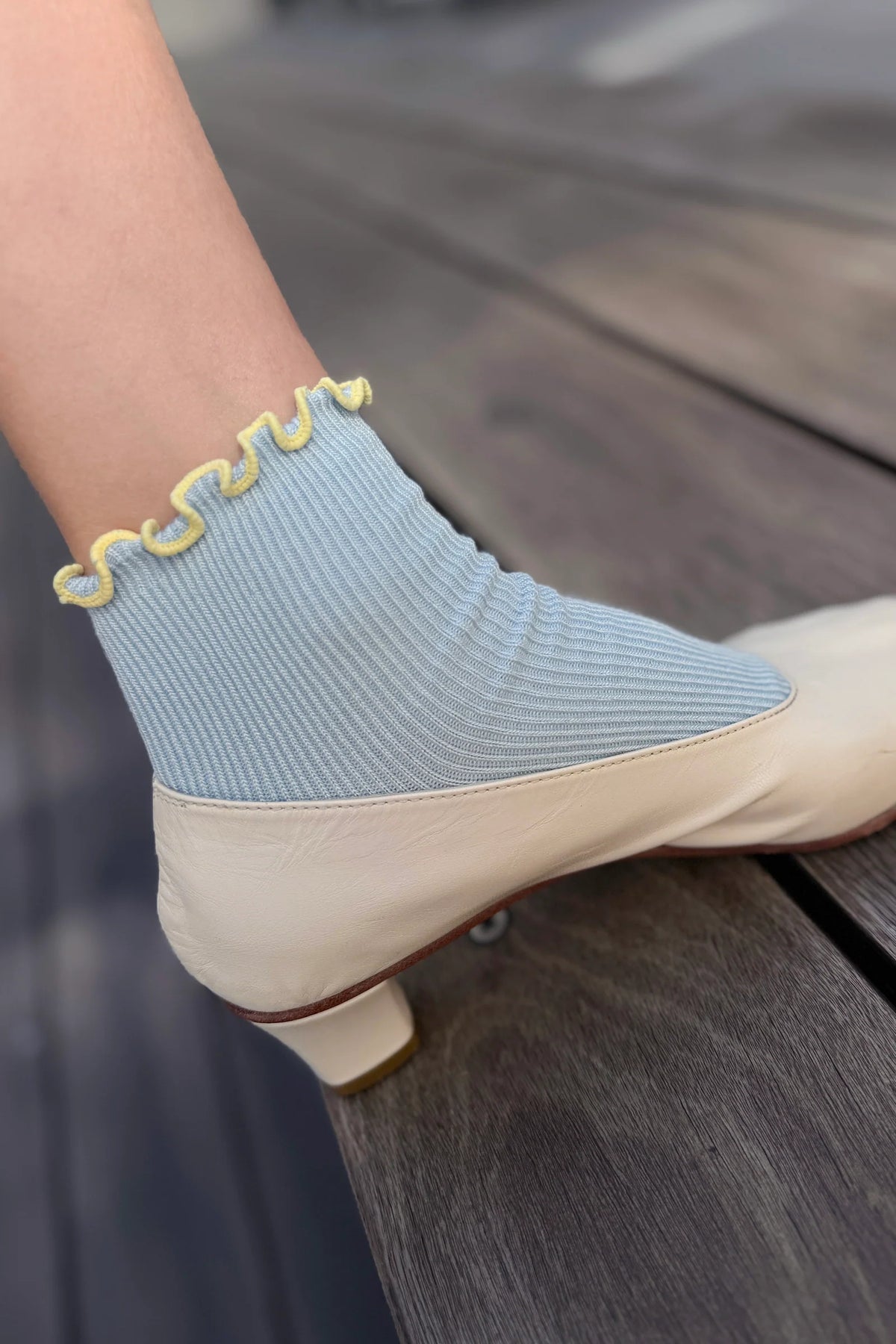 Le Bon Shoppe Ruffle Modal Socks