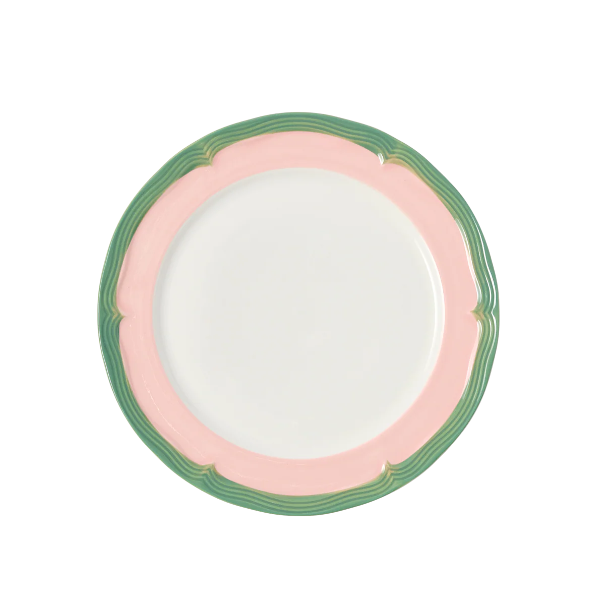 Soft Scallop Embossed Dinner Plate - Set of 4