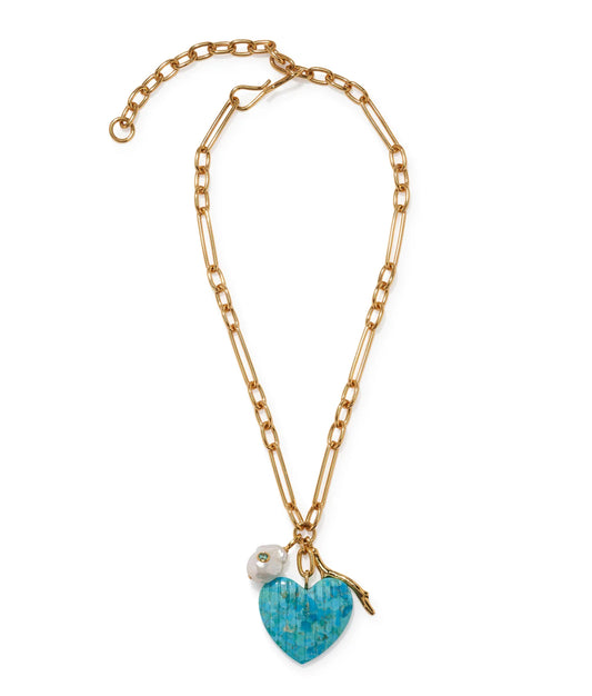 Lizzie Fortunato Floria Heart Necklace