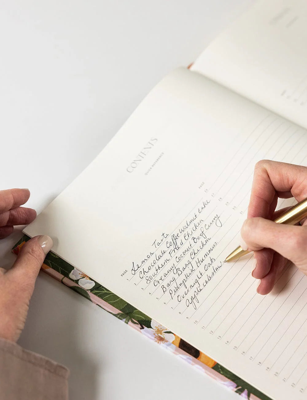 Bespoke Letterpress Heirloom Recipe Book Journal