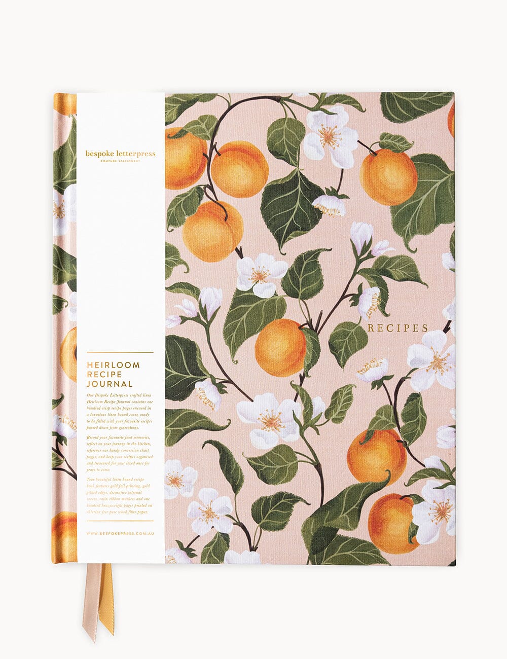 Bespoke Letterpress Heirloom Recipe Book Journal