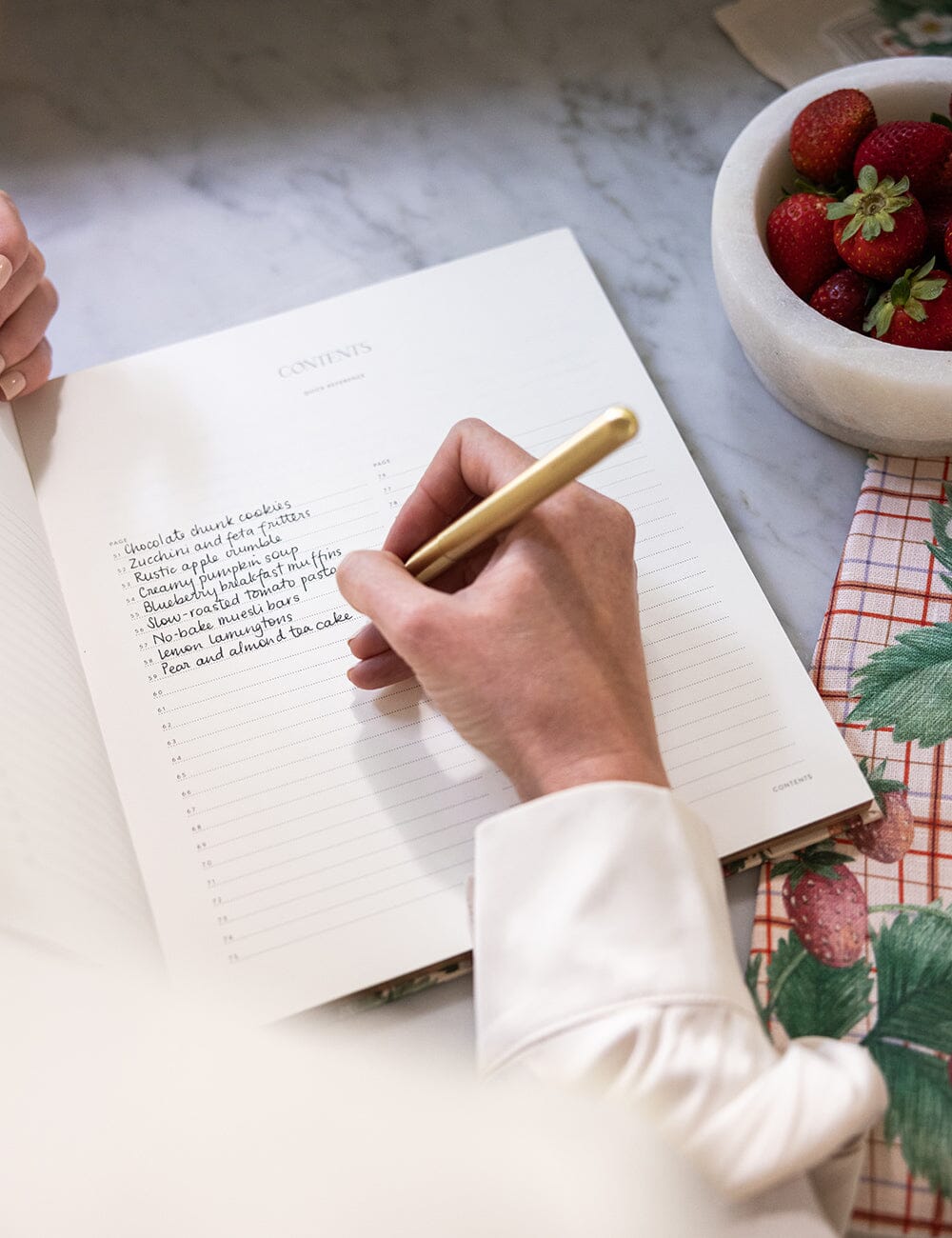 Bespoke Letterpress Heirloom Recipe Book Journal
