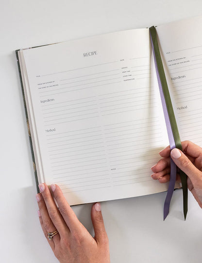 Bespoke Letterpress Heirloom Recipe Book Journal