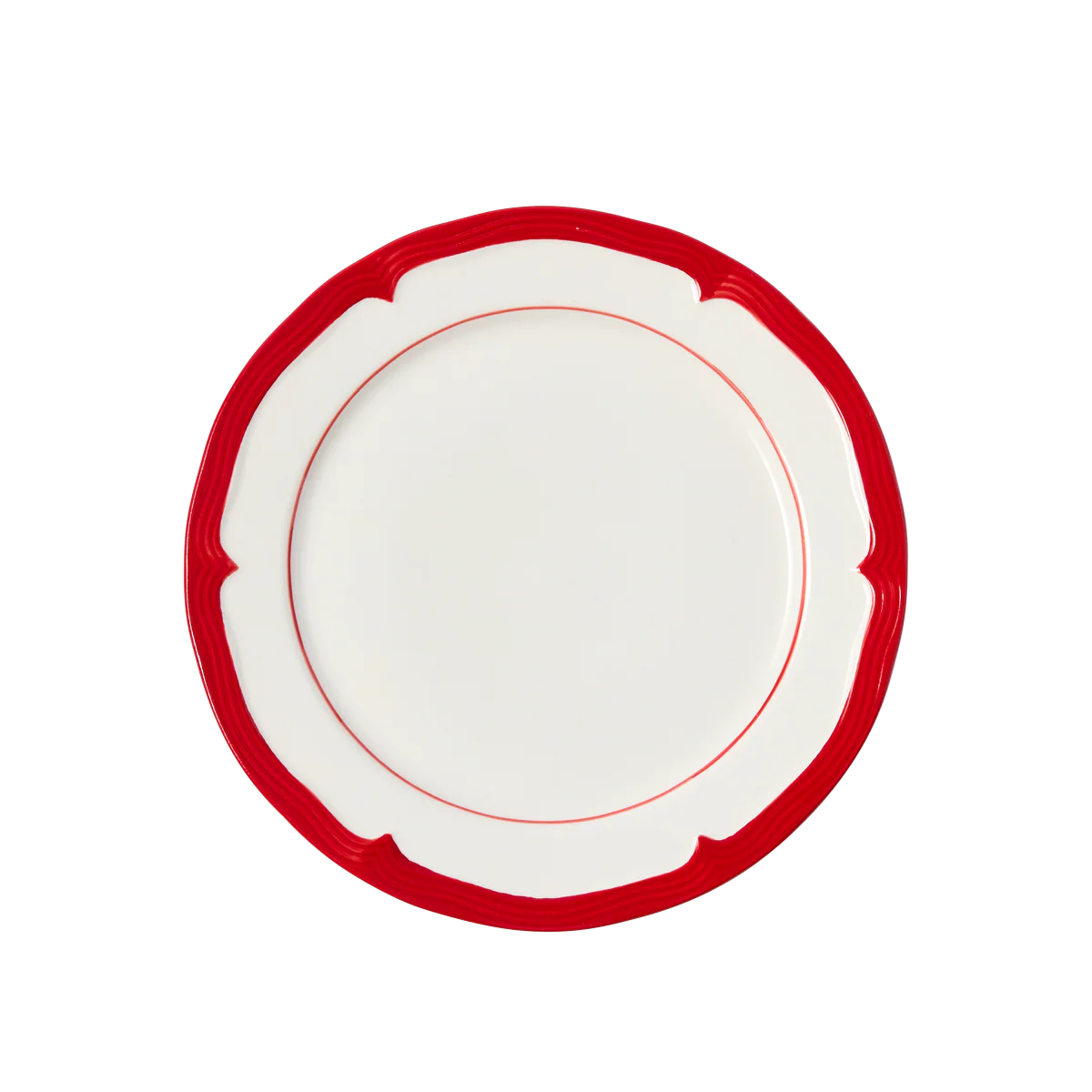 Soft Scallop Embossed Dinner Plate - Set of 4