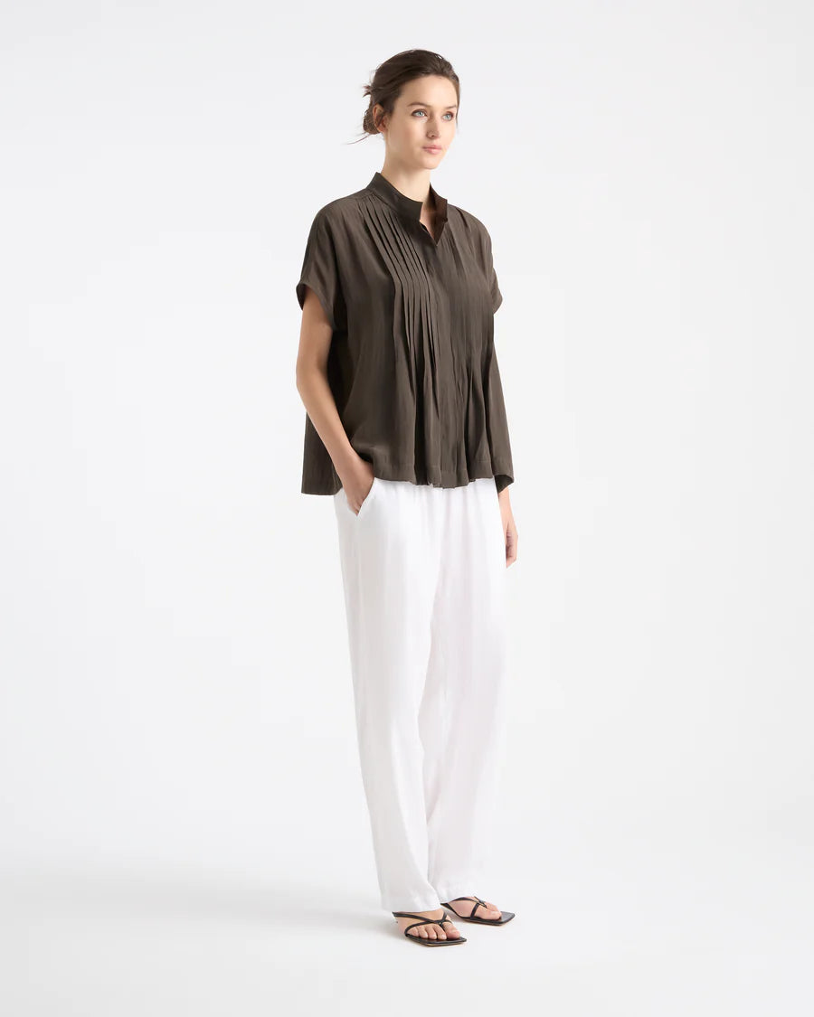 Mela Purdie Straw Pleat Shell WAS $335