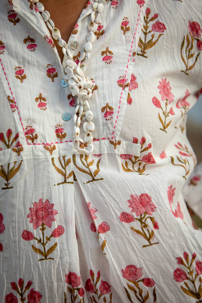 Mandalay Designs Rosebud Shirt Dress WAS $165