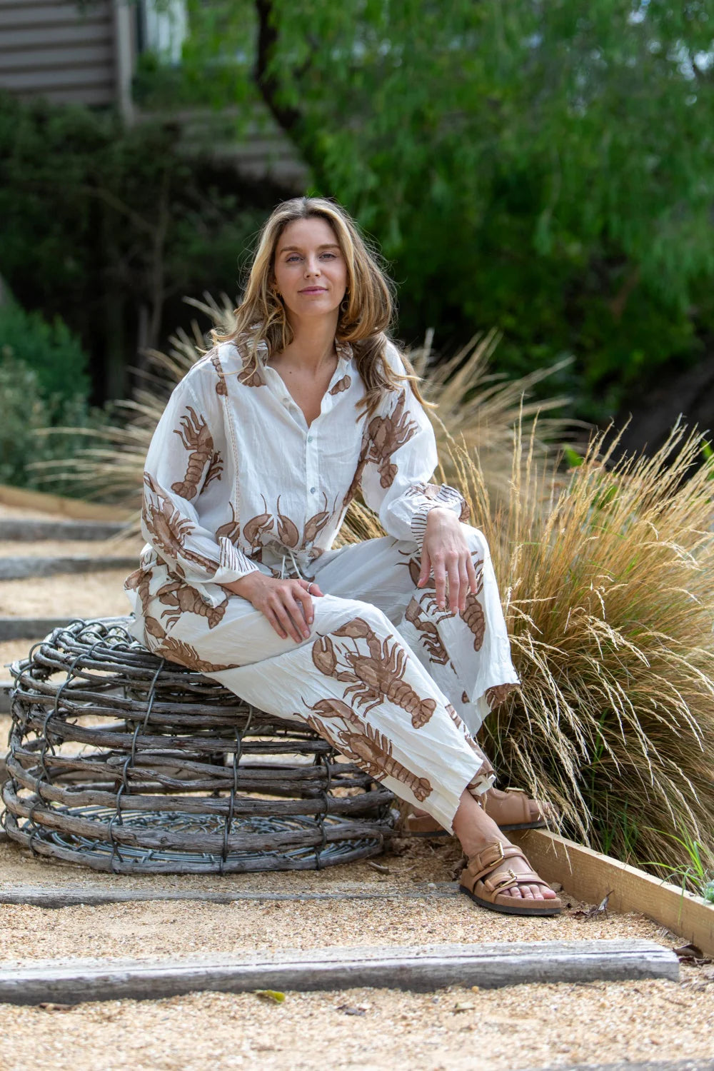 Mandalay Big Lobster Palazzo Pant