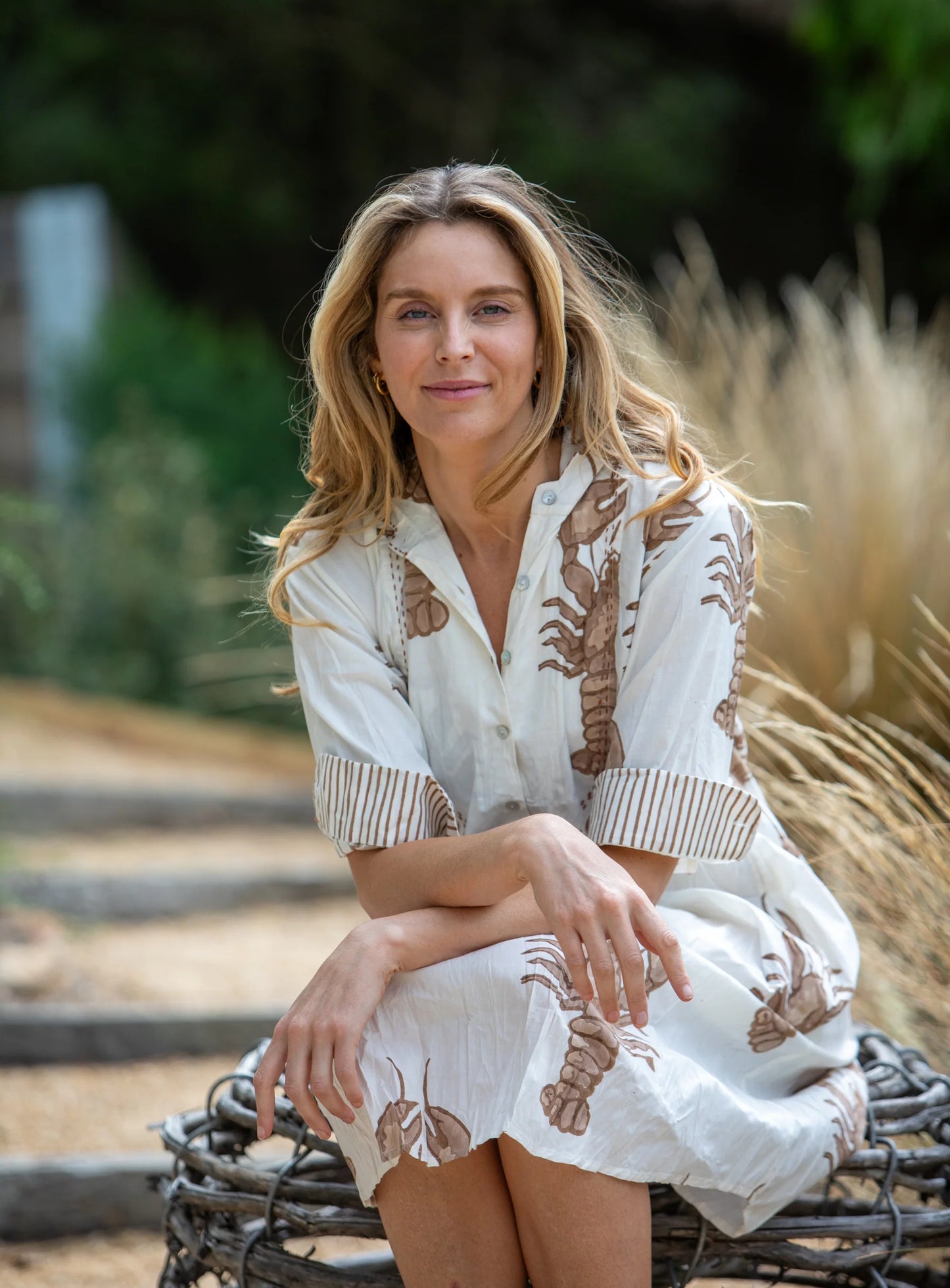 Mandalay Big Lobster Shirtdress