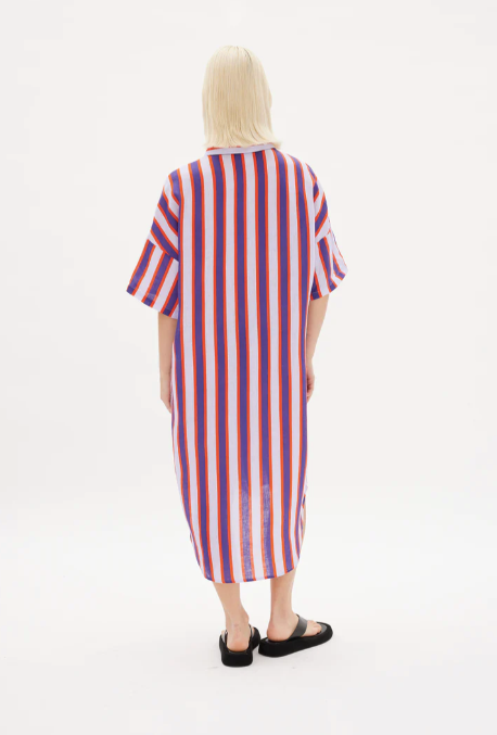 Marala Short Sleeve Linen Dress