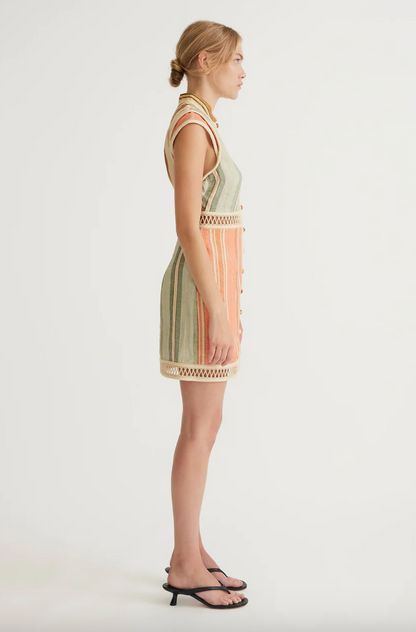 Antipodean Laude Panelled Mini Dress WAS $575