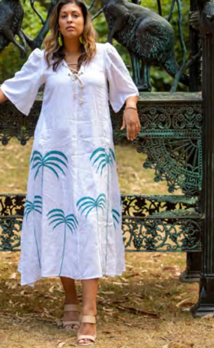 Mandalay Palm Maxi Dress
