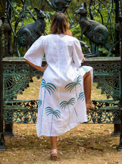Mandalay Palm Maxi Dress WAS $325