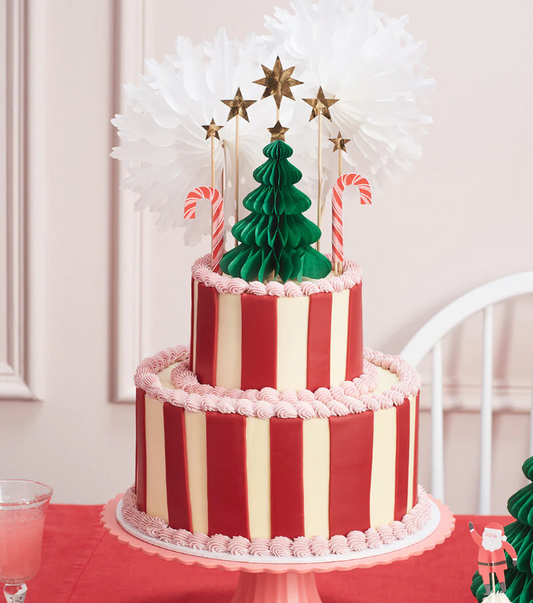 Christmas Honeycomb Cake Topper WAs $35