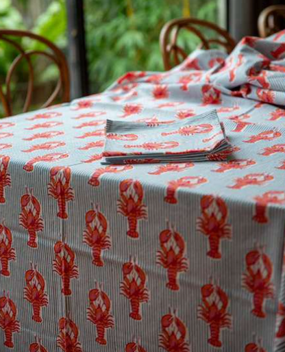 Mandalay Designs Lobster Stripe Table Linen