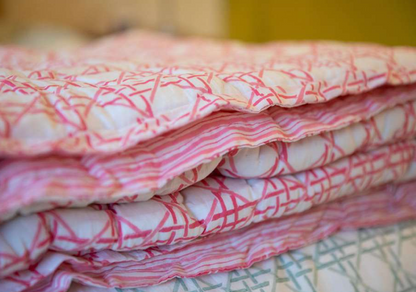 Mandalay Designs Rattan Shell Pink Bed Linen