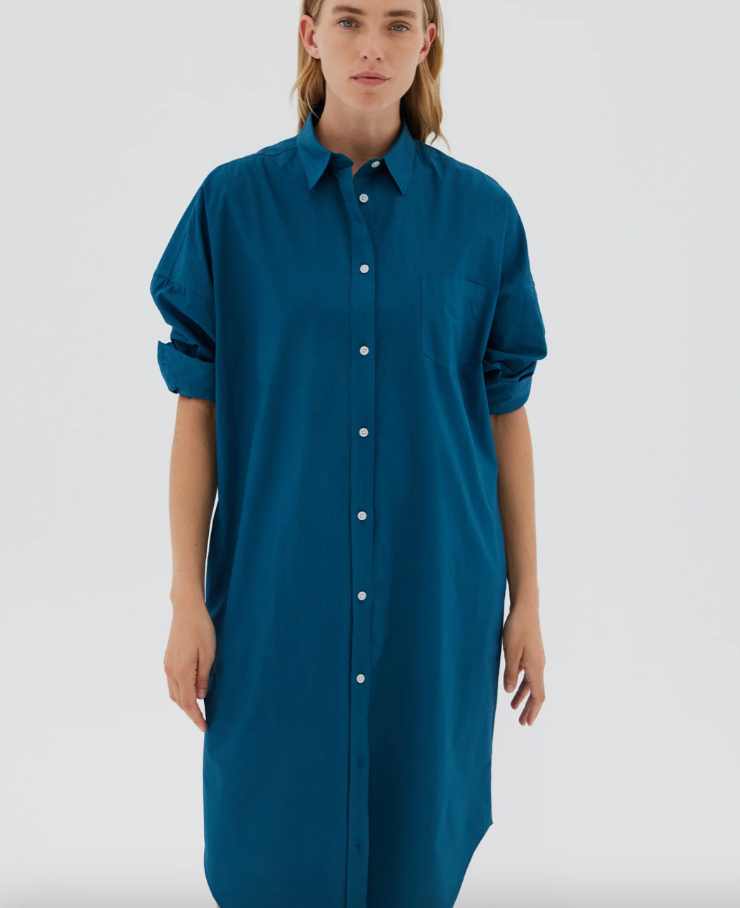 LMND Chiara Maxi Shirt Dress