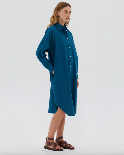 LMND Chiara Maxi Shirt Dress