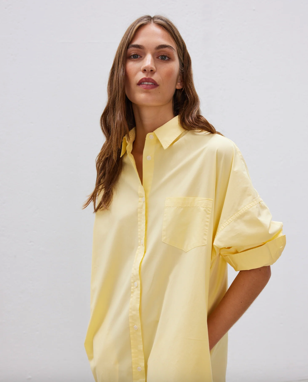 LMND Chiara Maxi Shirt Dress