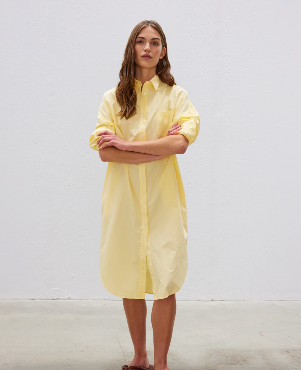 LMND Chiara Maxi Shirt Dress