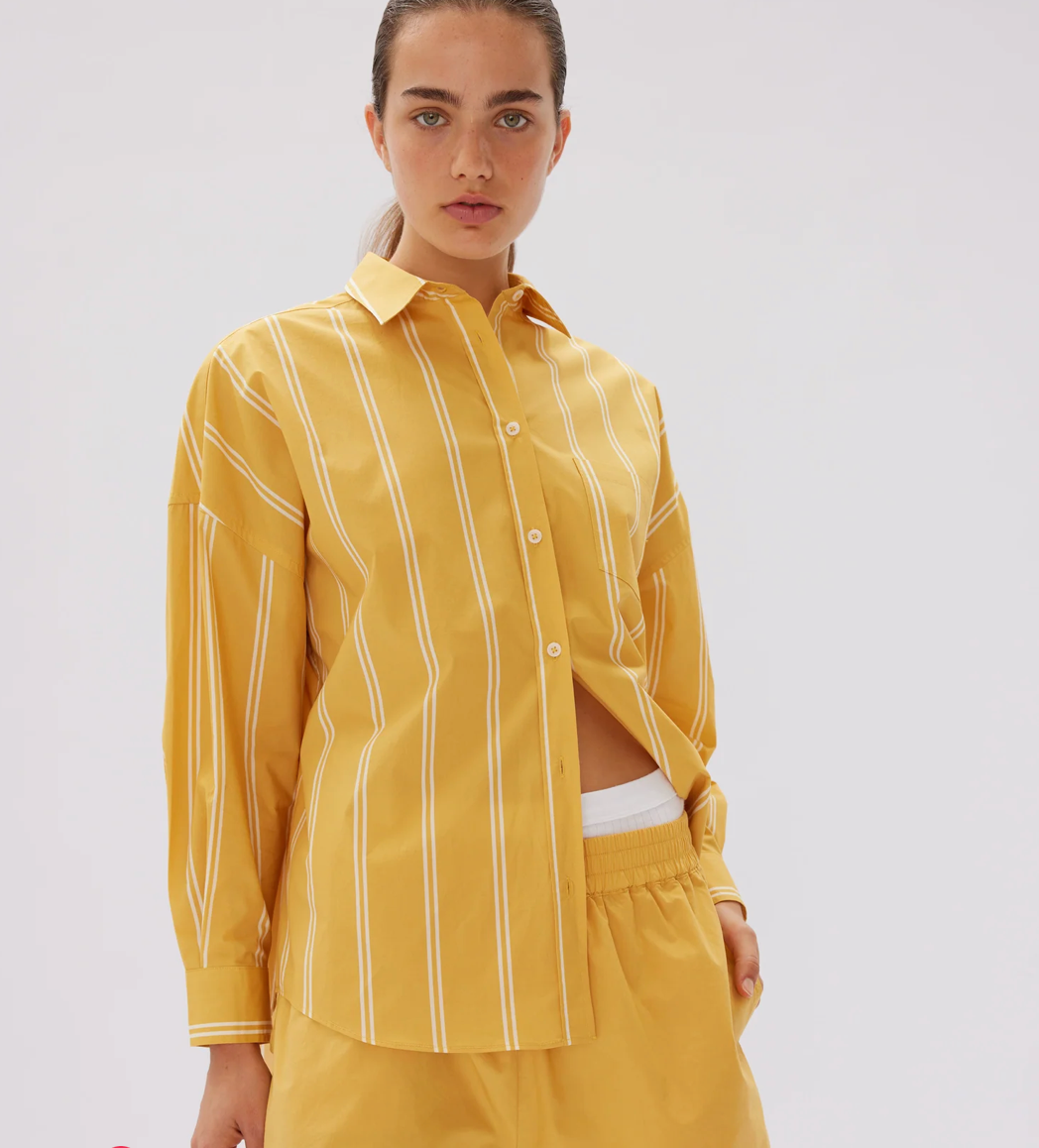 LMND Chiara Two Stripe Shirt WAS $220