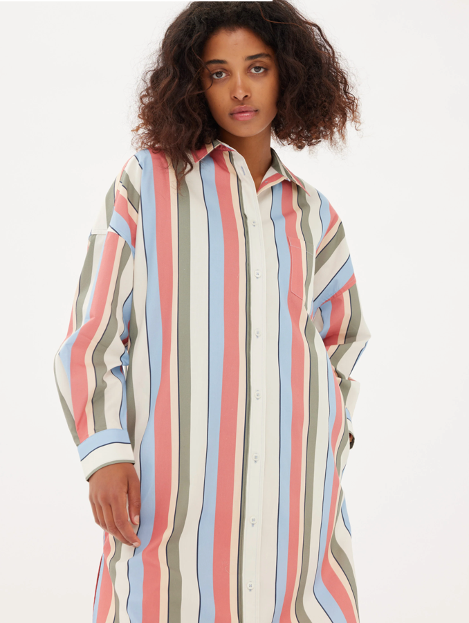 LMND Chiara Maxi Shirt Dress