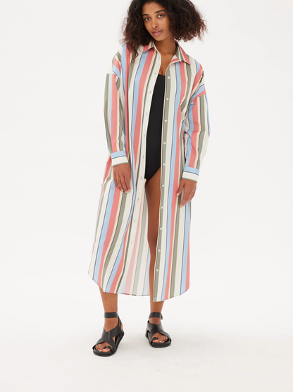 LMND Chiara Maxi Shirt Dress