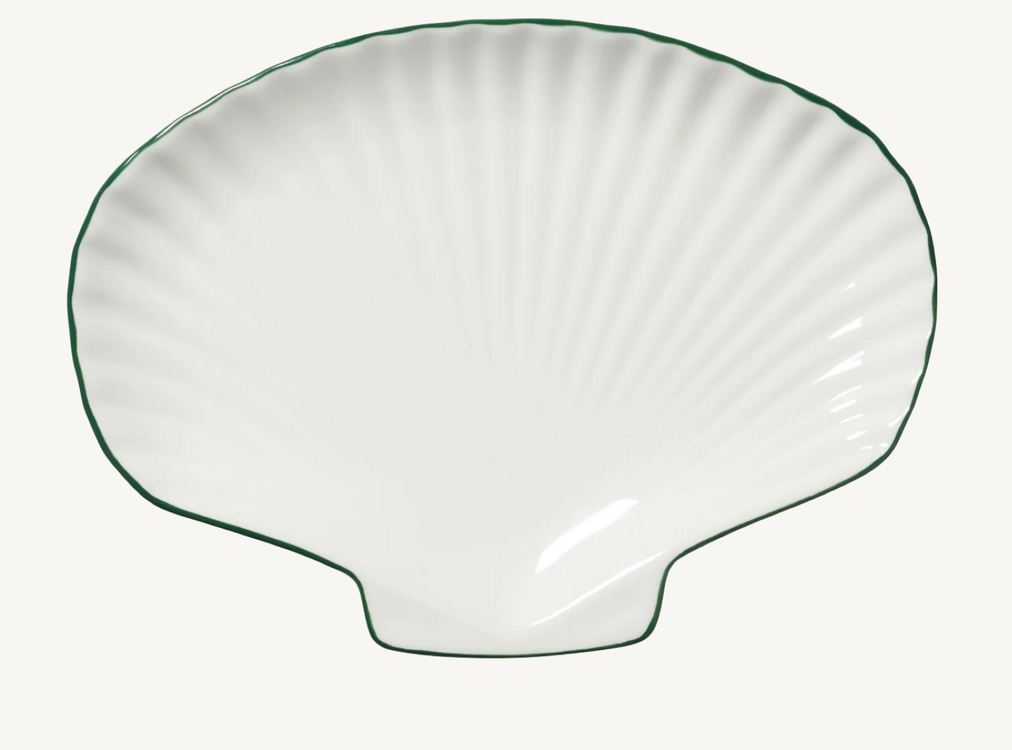 Shell Plate with Green edge