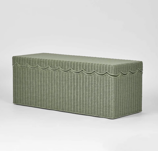 Belle Rattan Storage Bench