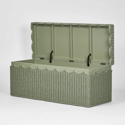 Belle Rattan Storage Bench