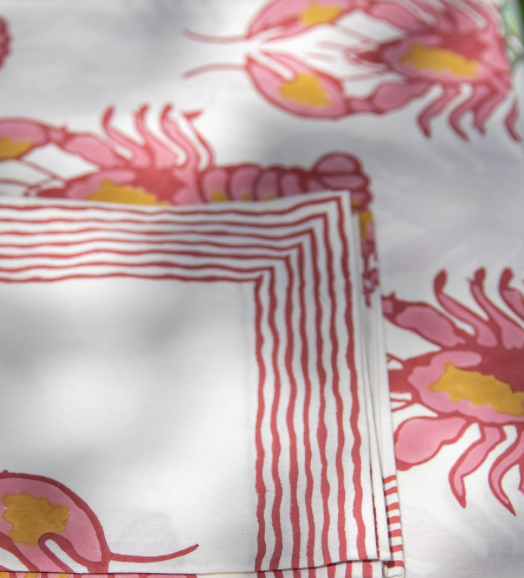 Mandalay Designs Big Lobster Table Linen