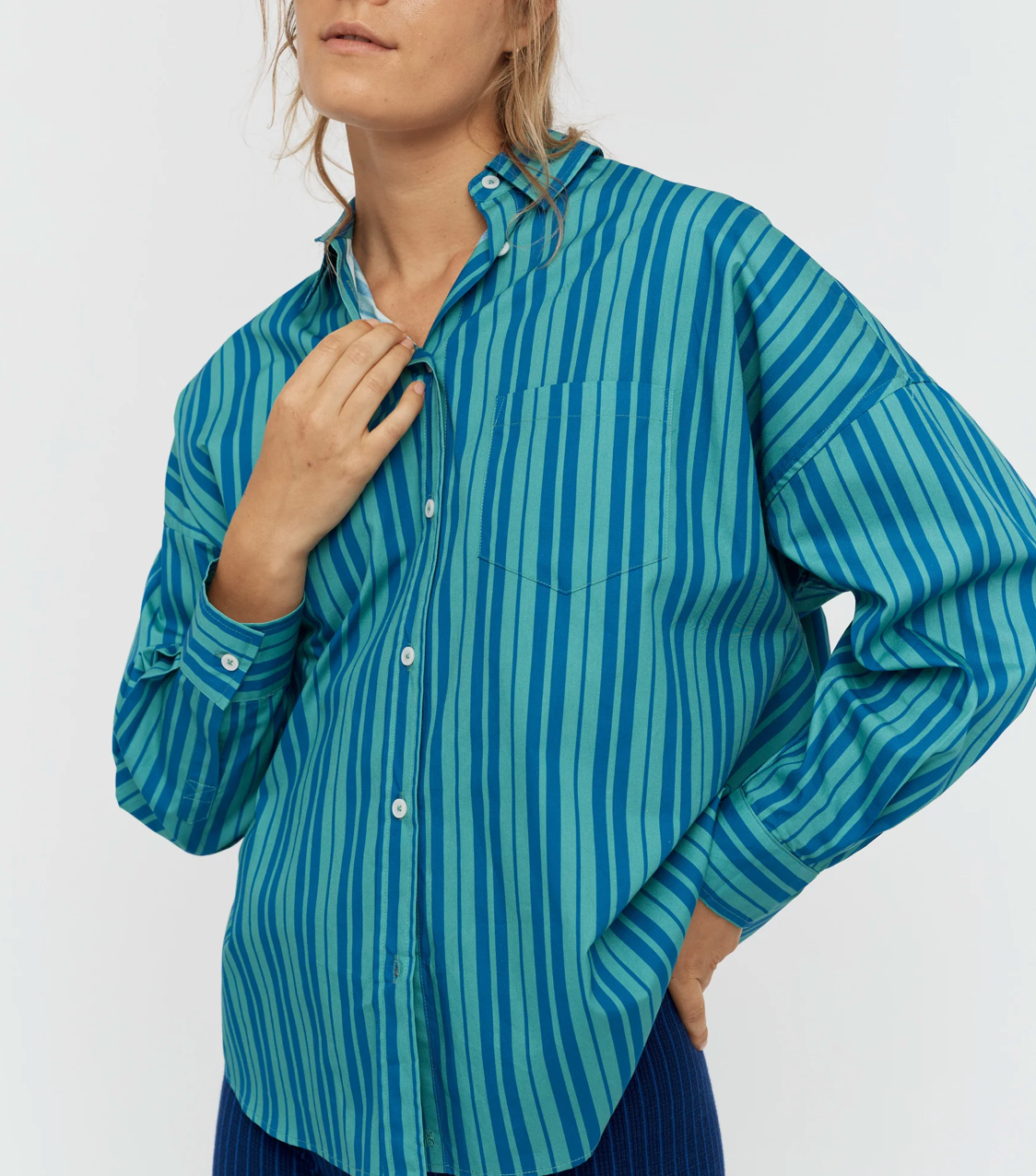 LMND Chiara Classic Stripe Shirt