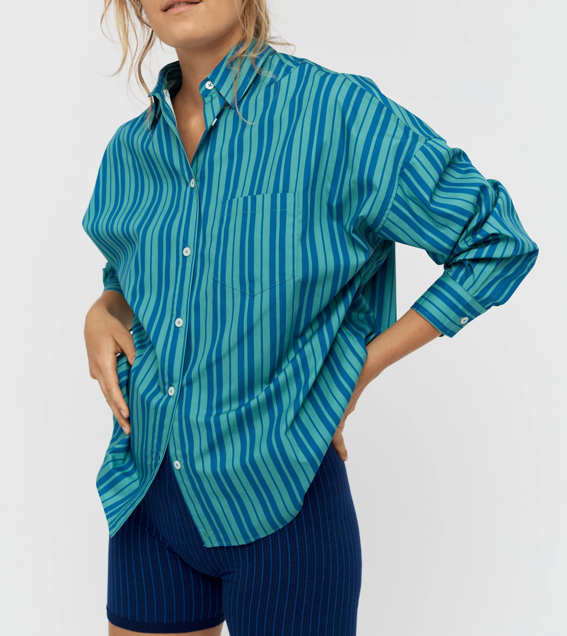 LMND Chiara Classic Stripe Shirt